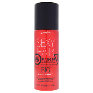 Big Sexy Hair Root Pump Spray Mousse by Sexy Hair for Unisex - Volumizing 1.6 oz Mousse