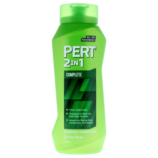 Pert 2 in 1 Complete Shampoo and Conditioner For Normal Hair - 25.4 oz Unisex Haircare