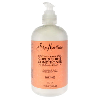 Coconut Hibiscus Curl and Shine Conditioner by Shea Moisture for Unisex - 13 oz Conditioner