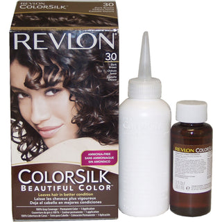 Colorsilk Beautiful Color - 30 Dark Brown by Revlon for Unisex - 1 Application Hair Color