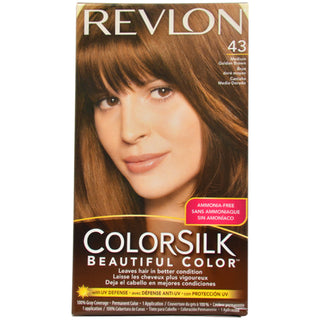 Revlon Colorsilk Beautiful Color Medium Golden Brown Hair Color - 1 Application for Unisex