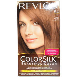 Revlon Colorsilk Beautiful Color 54 Light Golden Brown Hair Color - 1 Application for Unisex
