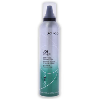 Joiwhip Firm Hold Design Foam by Joico for Unisex - 10.2 oz Foam - Strong Hold Styling Foam for All Hair Types