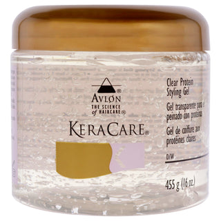 Avlon KeraCare Clear Protein Styling Gel for Unisex - 16 oz Gel
