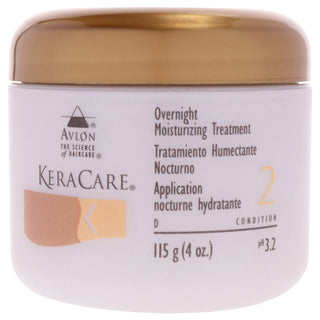 Avlon KeraCare Overnight Moisturizing Treatment for Unisex - 4 oz Treatment