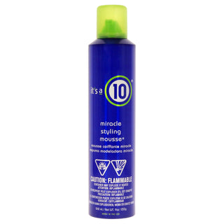 Its A 10 Miracle Styling Mousse for Unisex - 9 oz - Volumizing Hair Mousse