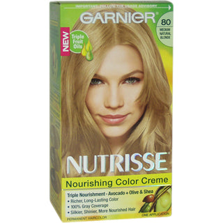 Nutrisse Nourishing Color Creme - 80 Medium Natural Blonde by Garnier for Unisex - 1 Application Hair Color