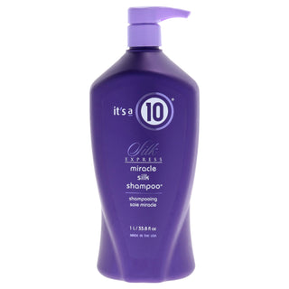 Miracle Silk Shampoo by It's A 10 for Unisex - 33.8 oz - Silk Express Formula