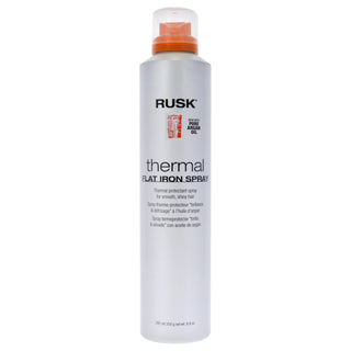 Thermal Flat Iron Spray by Rusk for Unisex - 8.8 oz Hairspray