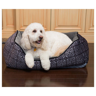 Luxurious Trellis Cuddler Pet Bed by Pet Maison - 24 x 36 x 12 Inch Unisex Pet Bed for Ultimate Comfort