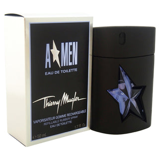 Thierry Mugler Angel Rubber Flask for Men - 1.7 oz EDT Spray (Refillable)