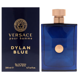 Versace Dylan Blue for Men 6.7 oz EDT Spray - Bold and Seductive Fragrance