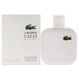 Lacoste Eau De Lacoste L.12.12 Blanc for Men 3.3 oz EDT Spray - Fresh and Elegant Fragrance