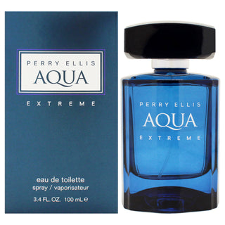 Perry Ellis Aqua Extreme for Men - 3.4 oz EDT Spray - Long-lasting, Fresh Fragrance