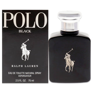 Ralph Lauren Polo Black Men's 2.5 oz EDT Spray - Classic Fragrance for Men