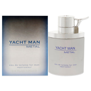 Yacht Man Metal by Myrurgia for Men - 3.4 oz EDT Spray, Masculine Fragrance for Every Occasion