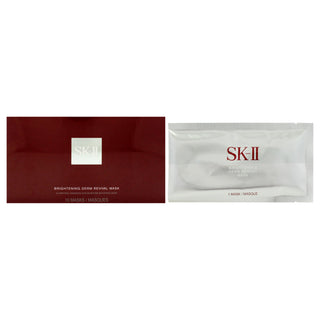 SK-II Brightening Derm Revival Mask for Unisex - Pack of 10 Masks
