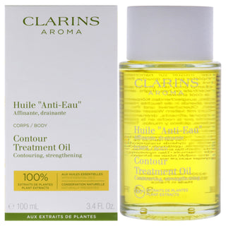Clarins Contour Body Treatment Oil for Unisex - 3.4 oz Treatment - Nourishing Body Oil for Smooth, Radiant Skin
