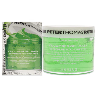 Peter Thomas Roth Cucumber Gel Mask Extreme Detoxifying Hydrator for Unisex - 5.1 oz Mask