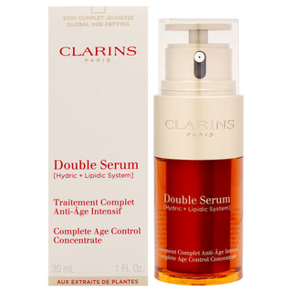 Clarins Double Serum Complete Age Control Concentrate for Unisex - 1 oz Serum