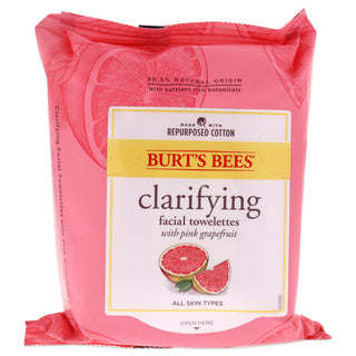 Burt's Bees Facial Cleansing Towelettes in Pink Grapefruit - 30 Count - Unisex