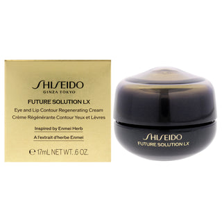 Future Solution LX Eye and Lip Contour Regenerating Cream by Shiseido for Unisex - 0.6 oz Cream