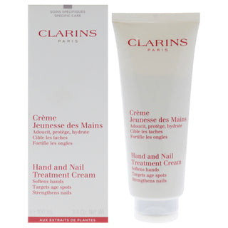 Clarins Hand and Nail Treatment Cream for Unisex - 3.4 oz Cream