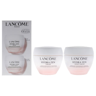 Hydra Zen Moisturising Partners - All Skin Types by Lancome for Unisex - 2 Pc 1.7oz Hydra Zen Moisturising Cream, 1.7oz Hydra Zen Nuit Night Cream