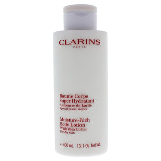 Clarins Moisture-Rich Body Lotion With Shea Butter for Unisex - 13.1 oz Body Lotion