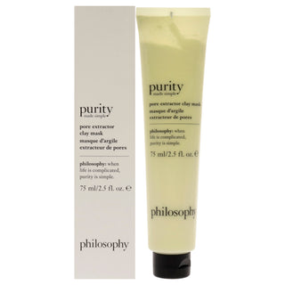 Philosophy Purity Made Simple Pore Extractor Exfoliating Clay Mask - 2.5 oz for Unisex