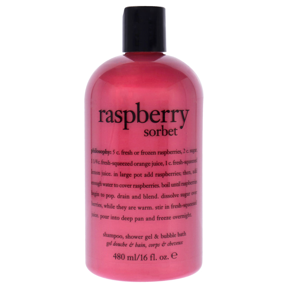 Raspberry Sorbet Shampoo Bath and Shower Gel by Philosophy for Unisex - 16 oz Shower Gel