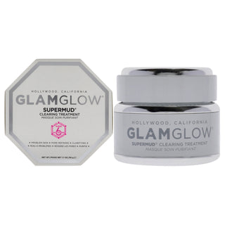 Glamglow Supermud Clearing Treatment for Unisex - 1.7 oz Treatment for Clear Skin