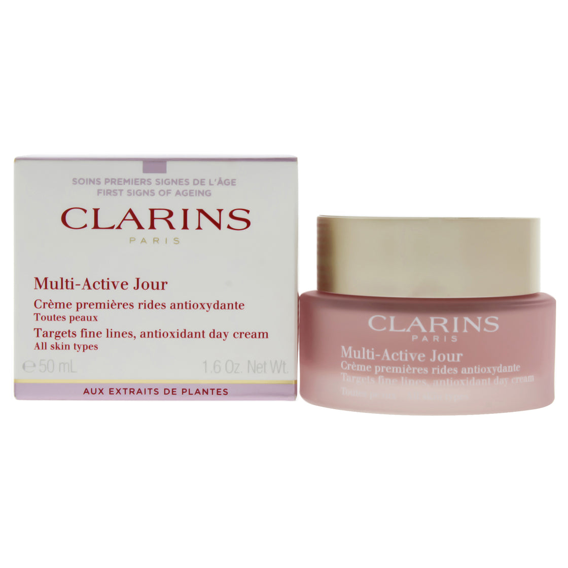Multi-Active Jour Day Cream - All Skin Types by Clarins for Women - 1.7 oz Cream