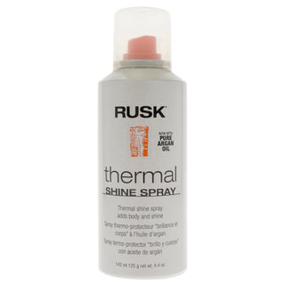 Thermal Shine Spray by Rusk for Unisex - 4.4 oz Hair Spray