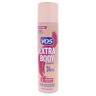 Crystal Clear Extra Body Hard To Hold Hairspray by Alberto VO5 for Unisex - 8.5 oz Hair Spray