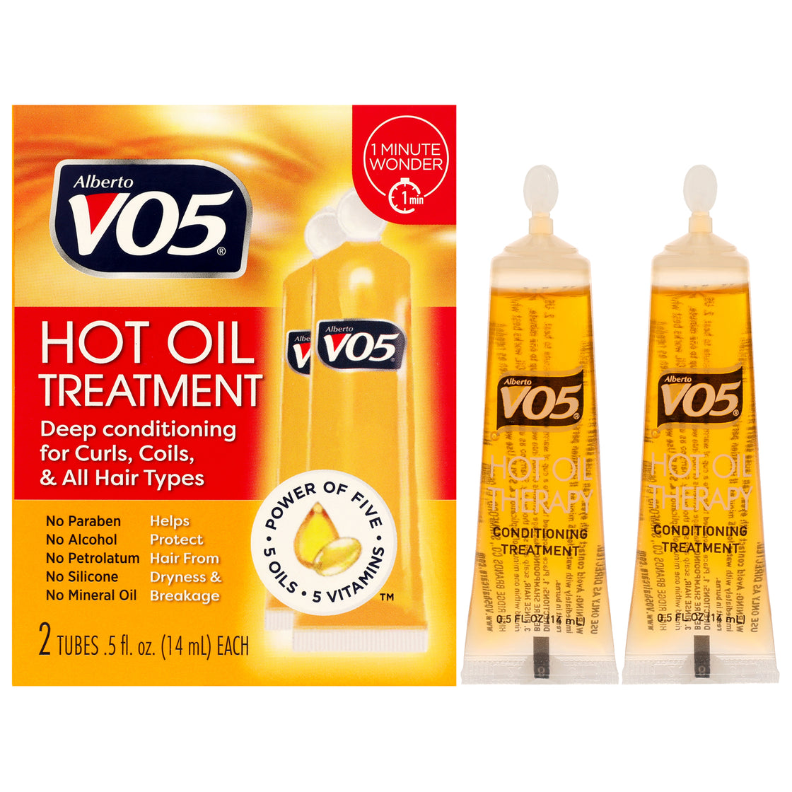 Moisturizing Hot Oil Treatment by Alberto VO5 for Unisex - 0.5 oz Treatment