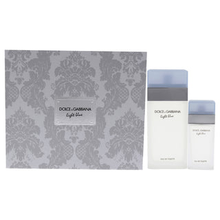 Light Blue by Dolce and Gabbana for Women 2-Piece Gift Set - 3.3oz EDT Spray, 0.84oz EDT Spray