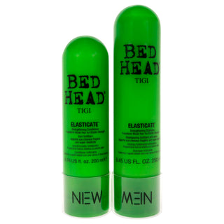 Bed Head Elasticate Strengthening Kit by TIGI for Unisex - 2 Pc 8.45oz Shampoo, 6.76oz Conditioner