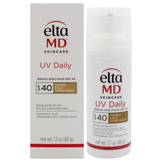EltaMD UV Daily SPF 40 Tinted Sunscreen for Unisex - 1.7 oz Sun Protection