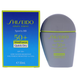Shiseido Sports BB WetForce SPF 50 - Dark Sunscreen for Unisex - 1 oz