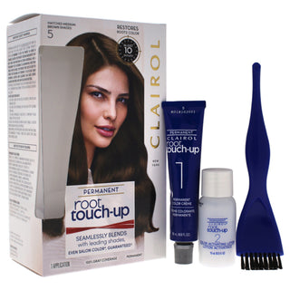 Nice n Easy Root Touch-Up Permanent Color - 5 Medium Brown by Clairol for Women - 1 Application Hair Color