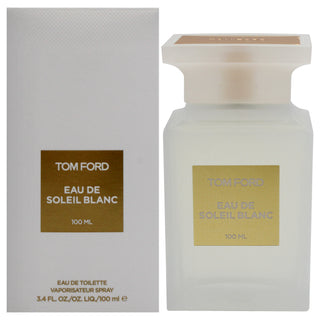 Tom Ford Eau de Soleil Blanc Unisex EDT Spray - 3.4 oz, A Sun-Kissed Fragrance