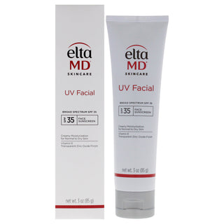 EltaMD UV Facial Face Sunscreen SPF 35 for Unisex - 3 oz Sunscreen - Broad Spectrum Sun Protection