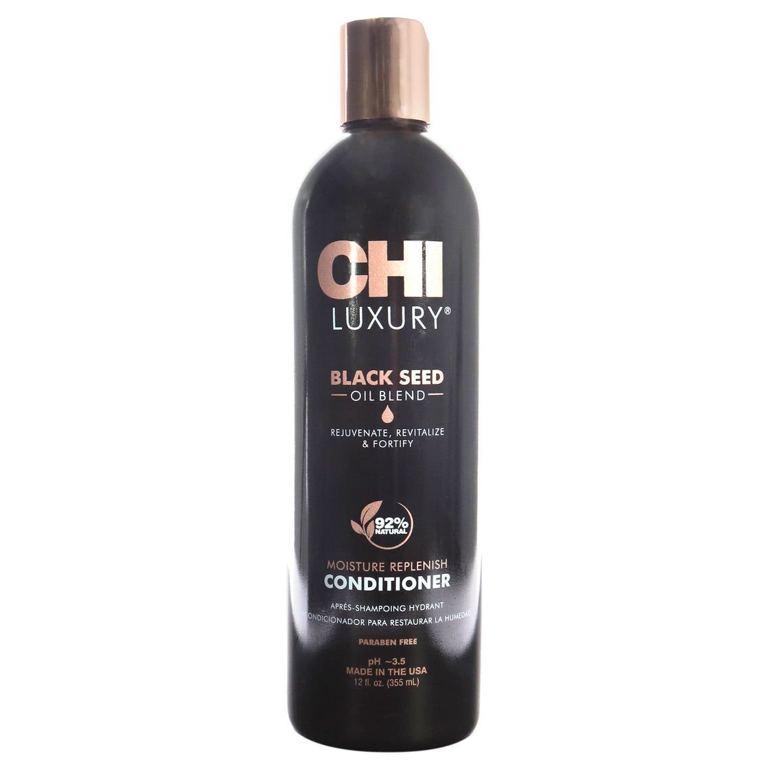 Luxury Black Seed Oil Moisture Replenish Conditioner by CHI for Unisex - 12 oz Conditioner