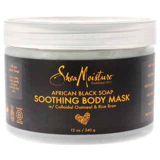 Shea Moisture African Black Soap Soothing Body Mask 12 oz - Unisex Formula
