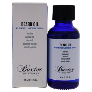 Baxter Of California Beard Oil for Men - Nourishing 1 oz Oil for a Healthy Beard