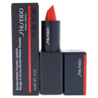 Shiseido ModernMatte Powder Lipstick in Flame - Long Lasting Lip Color for All Genders