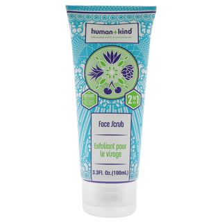 Natural Face Scrub for Men and Women - Gentle Exfoliating Scrub with 3.3 oz of Skin-Smoothing Ingredients by Human+Kind