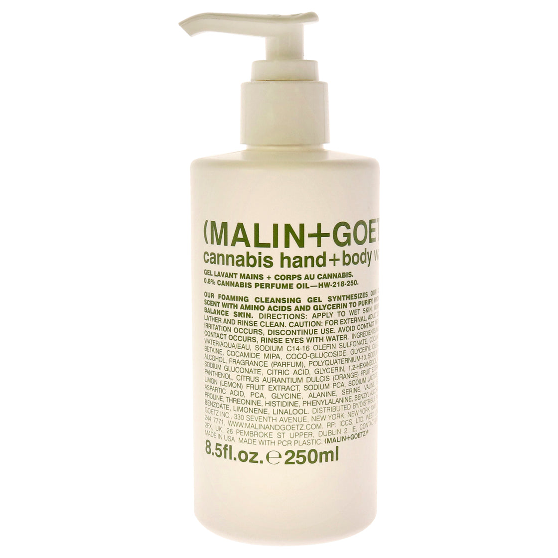Cannabis Hand and Body Wash by Malin + Goetz for Unisex - 8.5 oz Body Wash
