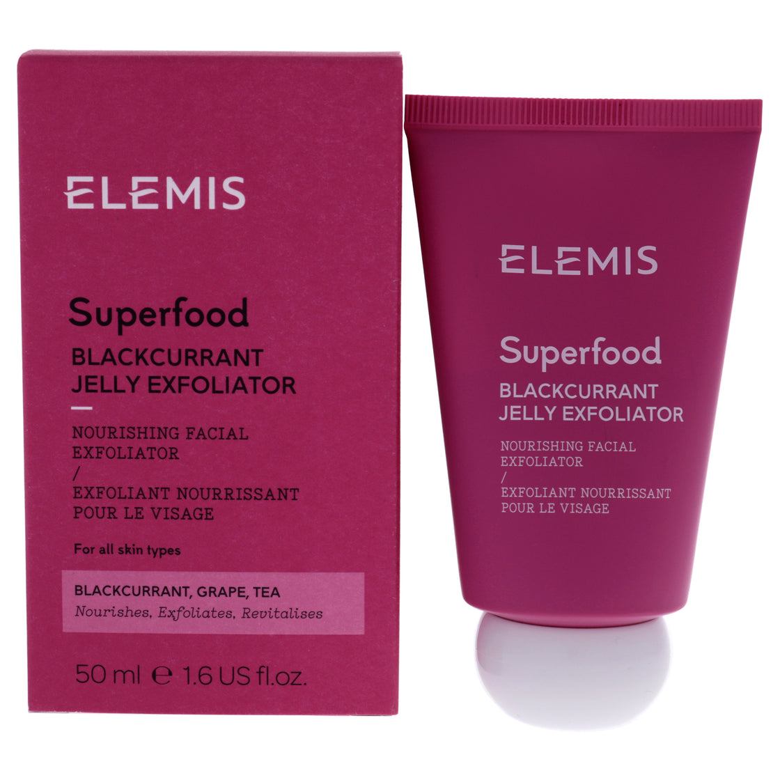 Superfood Blackcurrant Jelly Exfoliator - All Skin Types by Elemis for Women - 1.6 oz Exfoliator